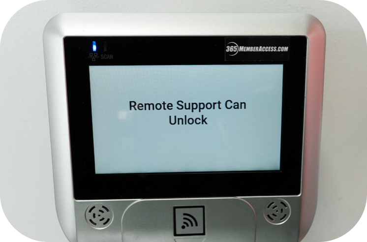 franchisors can use the access device that reads "remote support can unlock"