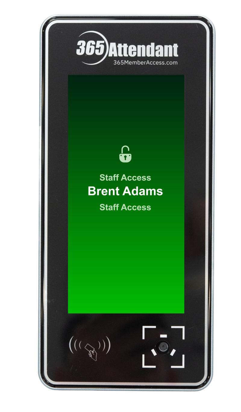 365 Attendant staff access screen