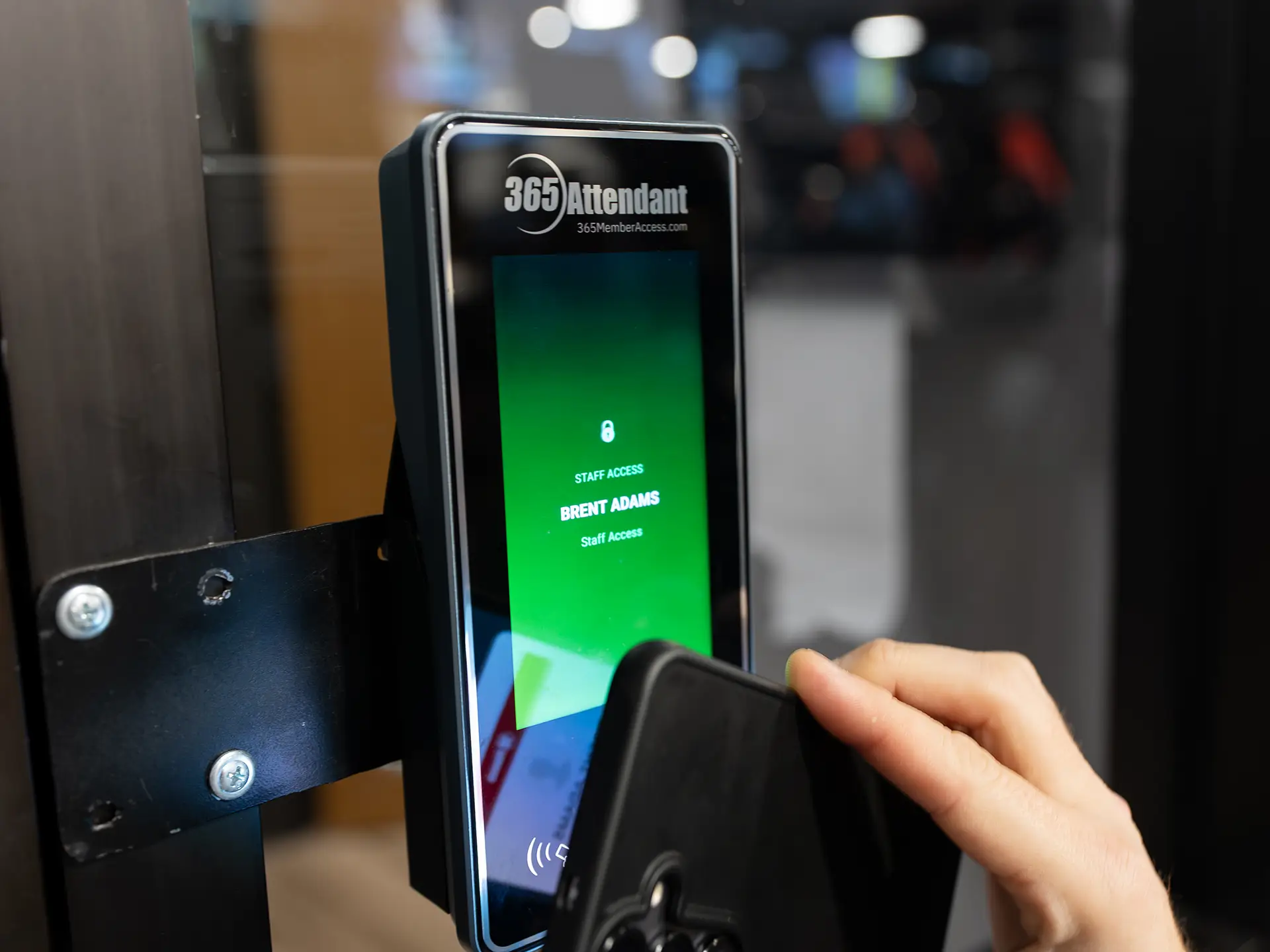 a staff member using the 365 Attendant